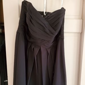 David Bridal strapless bridesmaid dress